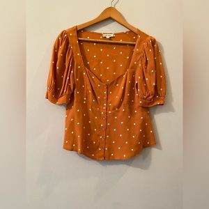 For Love & Lemons polka dot blouse